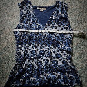 Boston Proper Animal Print Shimmer Tank